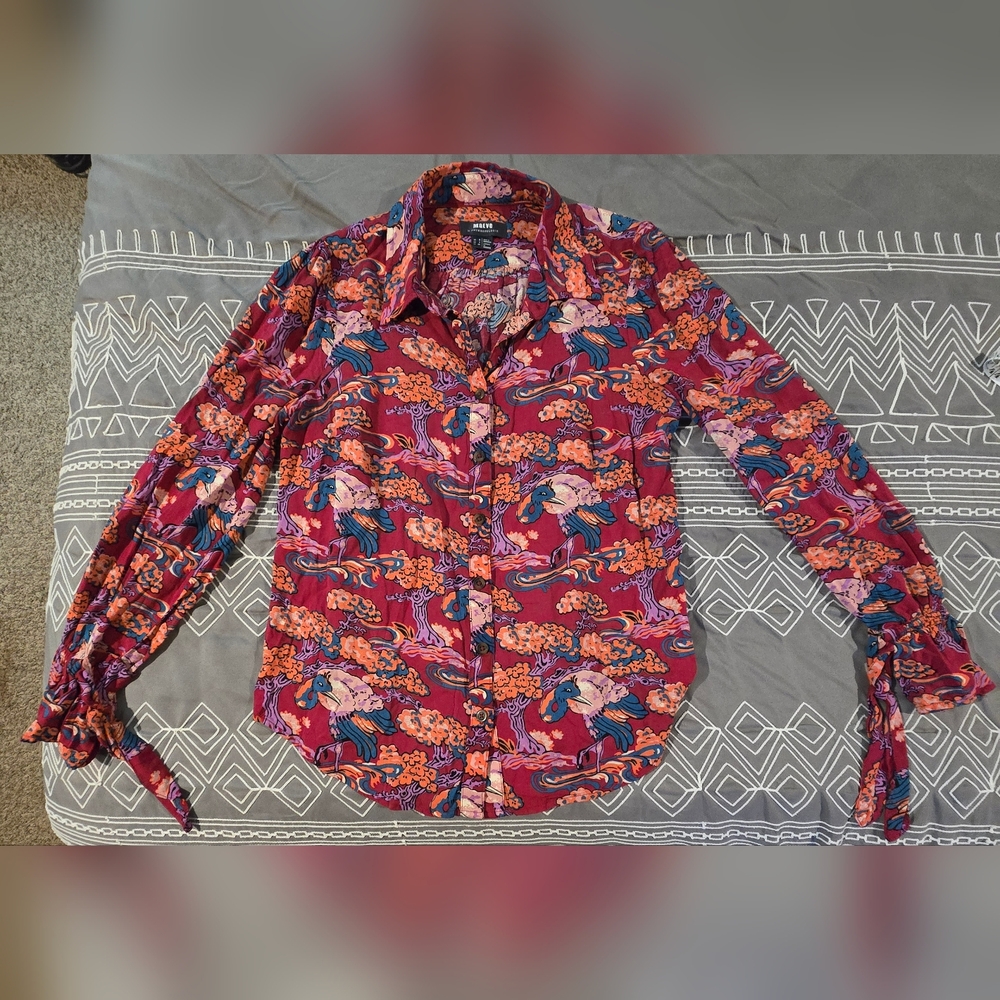 Maeve Darla Buttondown Blouse Size 2
